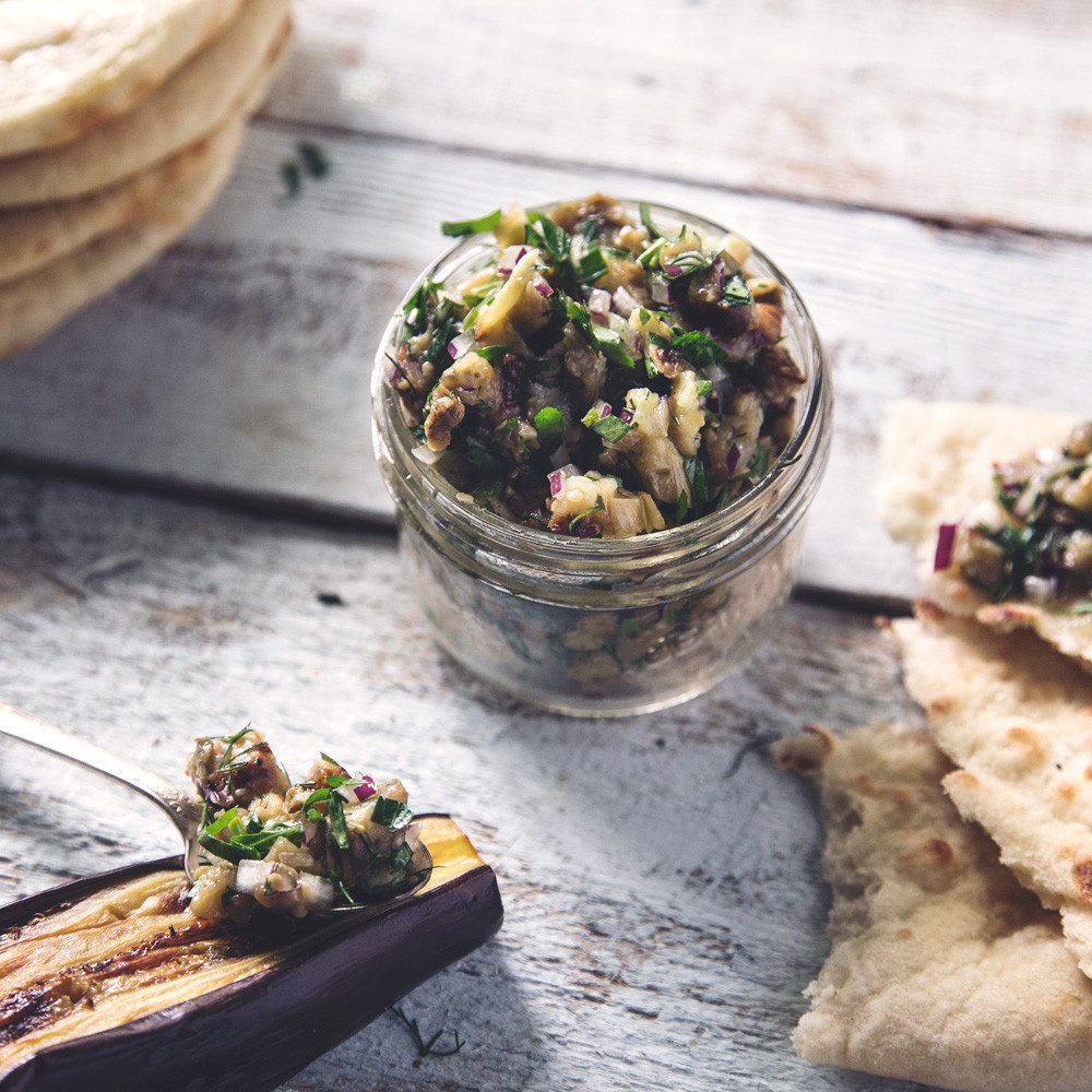 Athenian Eggplant Dip with Dill - Olive Oil Critic