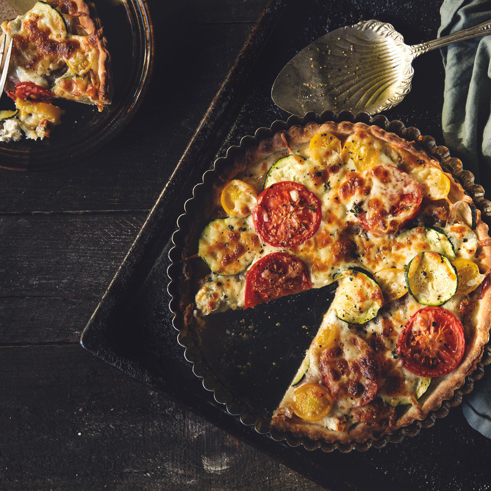 Caramelized Onion Tomato Tart - Olive Oil Critic