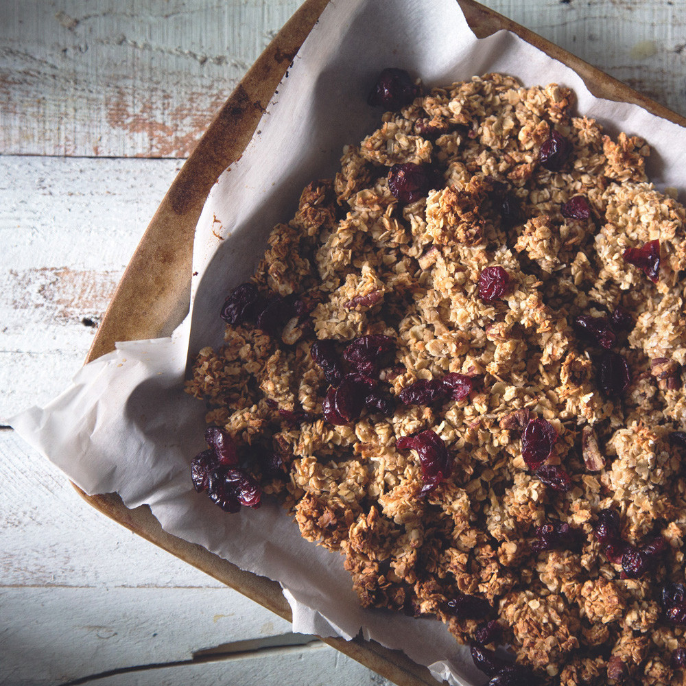 Cranberry Lemon Granola - Olive Oil Critic