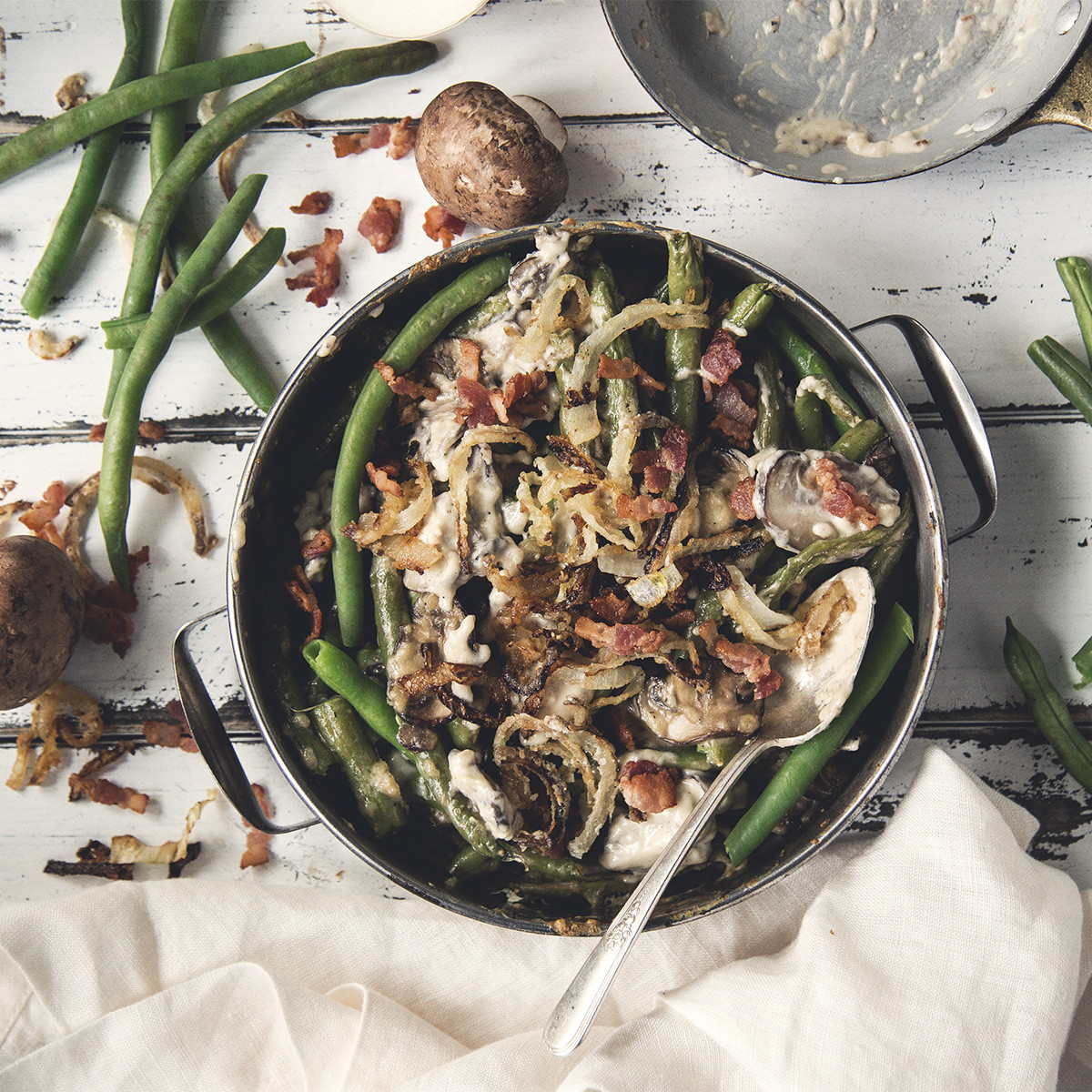 Creamy Green Bean Casserole - Olive Oil Critic
