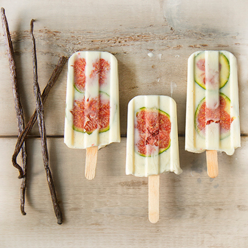 Fresh Fig and Yogurt Pops - Olive Oil Critic